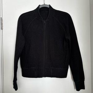 Lululemon black bomber jacket size 6